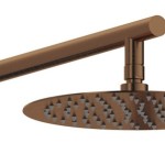 kit dedal mitigeur douche + douche de tête encastré or rose brossé