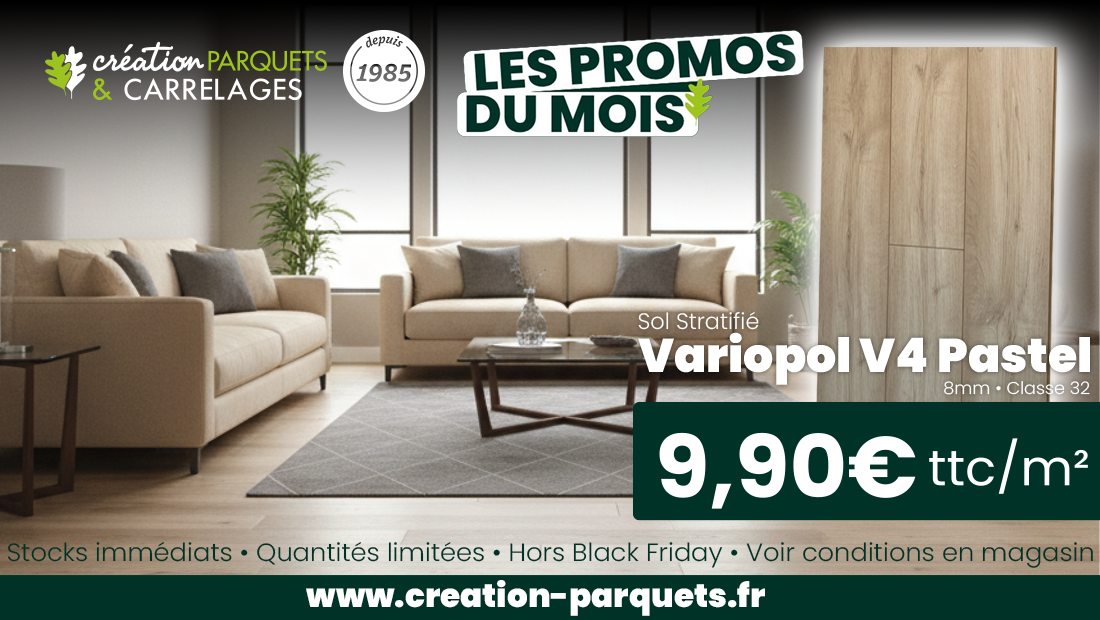 Promo sur Sol Stratifié Variopol V4