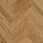 Parquet Contrecollé Bâton rompu Chalet Chêne Naturel Huilé Lamett