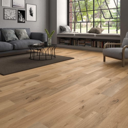 PARQUET CHENE MARFIL BROSSÉ VERNI MAT 120X15X400-2200mm