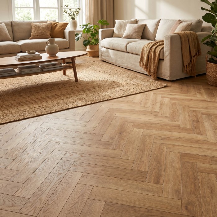 Sol stratifié Solid+ Chêne Santal Bâton Rompu 140×644×12 mm – Alsapan